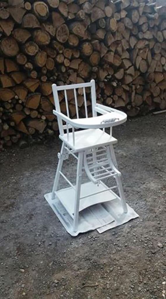 chaise haute bois
